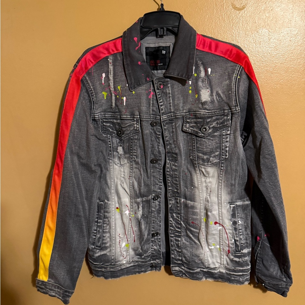 Denim Outfit grey Jacket and pants Med jacket pants32/32Deal see photos sendoffs